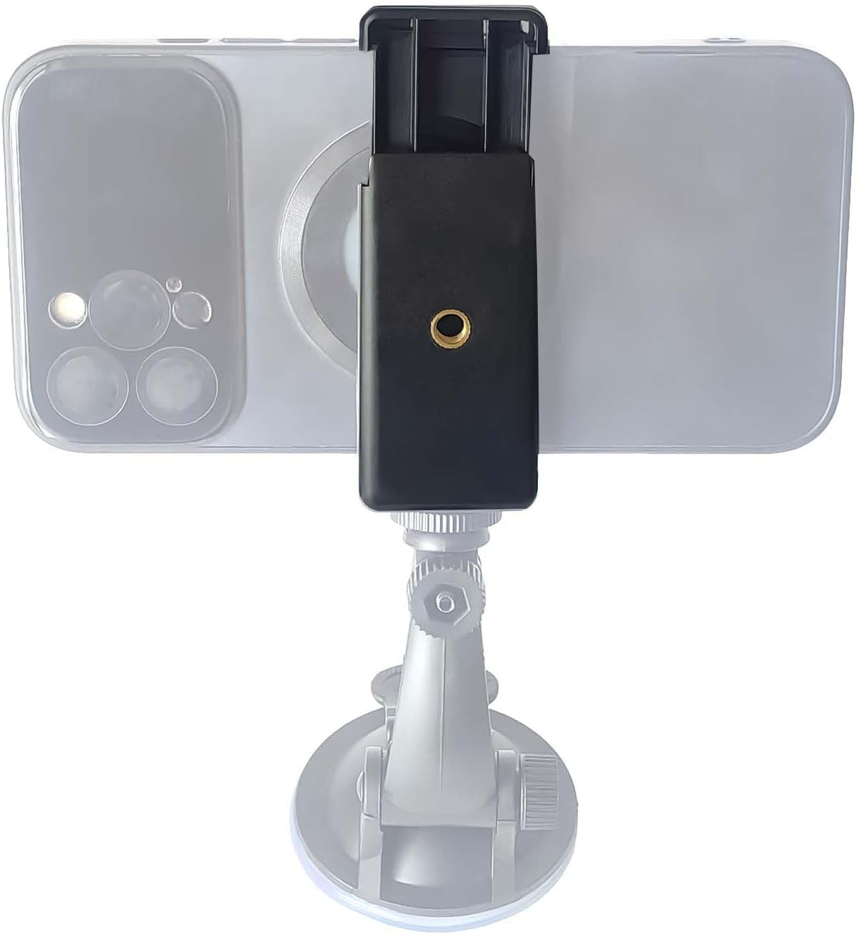 Generic 2 Pack Cell Phone Tripod Mount Adapter,Flexible Phone Holder Clip for Monopods, Selfie Sticks, and Mini Tripods
