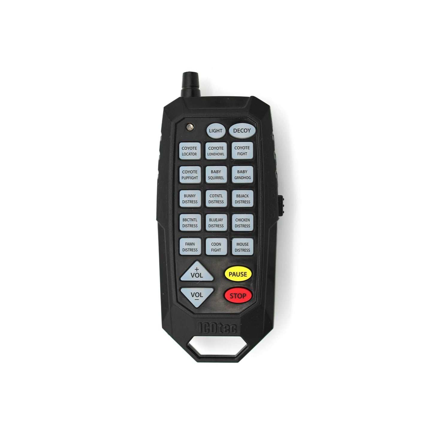 Icotec Furnado Predator Game Caller Decoy Combo - Designed for Coyote, Fox, Bobcat, Raccoon Hunting - 15 Sounds Included, 150 Yard Remote Range.