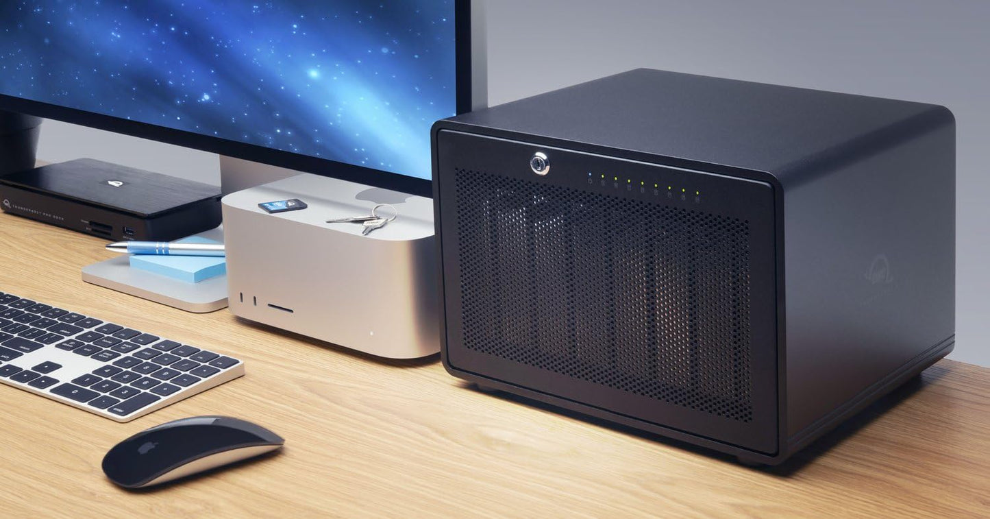 OWC ThunderBay 8 0TB Eight-Bay Thunderbolt 40Gb/s RAID 5 Storage Enclosure with SoftRAID Premium