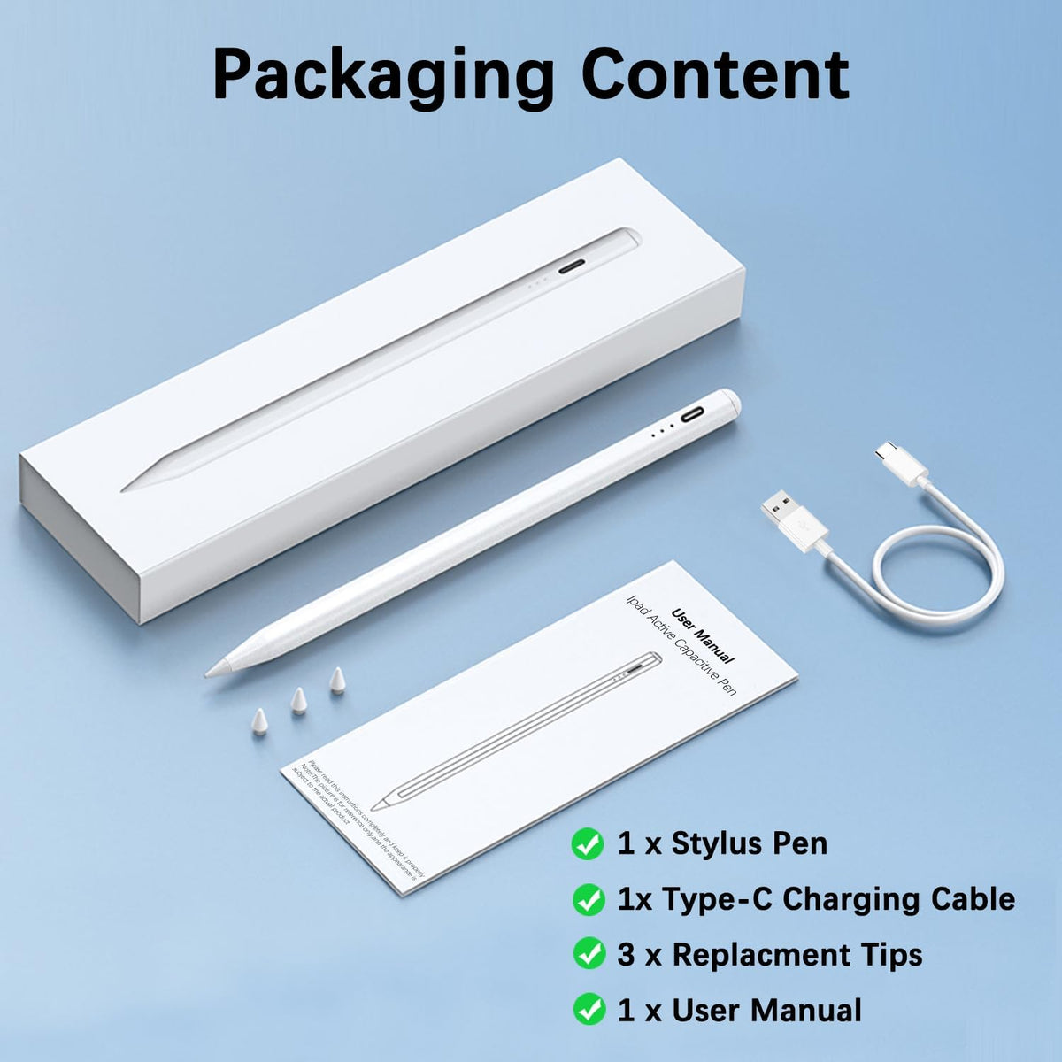 EcoPestuGo (2025-2018),Tilt 11th A16/10/9/8/7/6th 13/12.9/11(M5/M4) 13/11(M3/M2)&Mini A17 Pro/6/5 Stylus Pen for Apple
