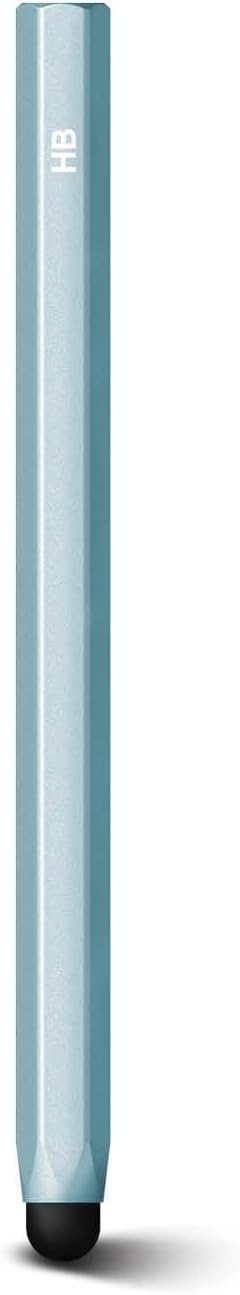 elago Stylus [Hexa][Coral Blue] - [Premium Aluminum ][Classic Pencil Shape][ Replaceable Extra Tip Included]