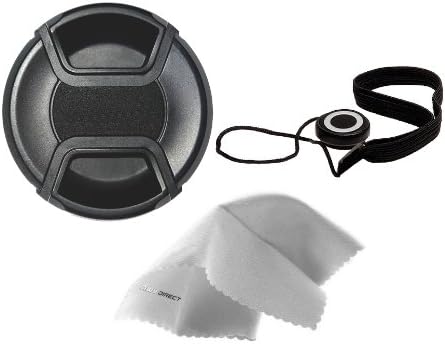 Digital Nc Pinch K10D (55mm) Lens Cap Center for Pentax + Lens Cap + Microfiber Cloth