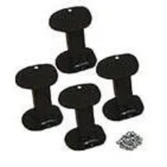 HappiJac 6" Truck Camper Jack Lift Extender Kit for Added Vertical Clearance on High-Chassis Trucks, Extension Hardware Bolts Mount onto Jack Foot - 530000
