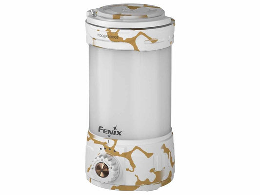 Fenix CL26R Pro Camping Lantern, White Marble, 650 lumens Bright, USB Rechargeable , Compact and Portable Perfect for Hurricane, Emergency, Hiking, Power Outage with LumenTac Organizer