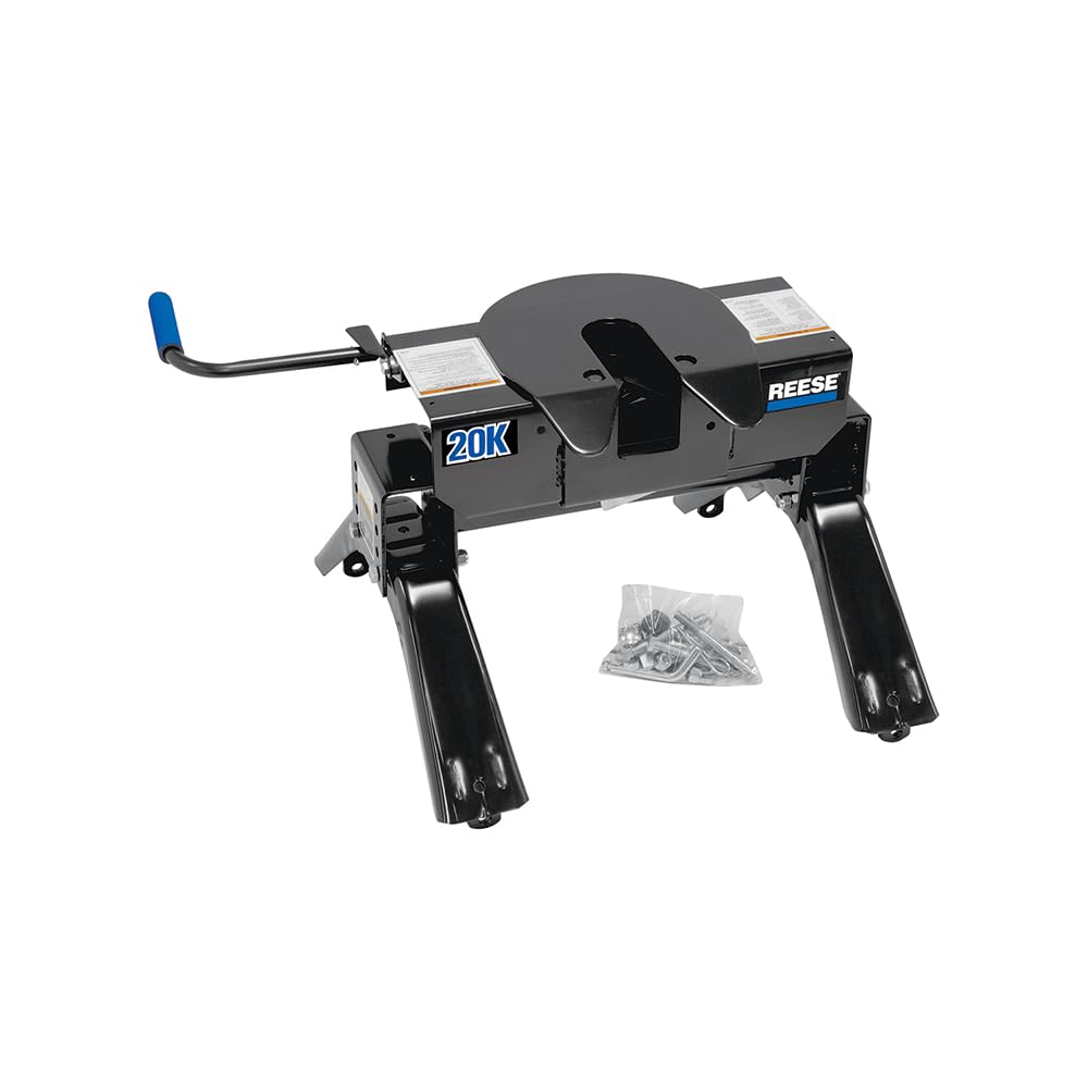 Reese 30119 Fifth Wheel Hitch 20,000 lbs. Capacity, Dual Jaw, Complete System, Industry Standard Mount, Rated up to 20,000 lbs. towing capacity and up to 5,000 lbs