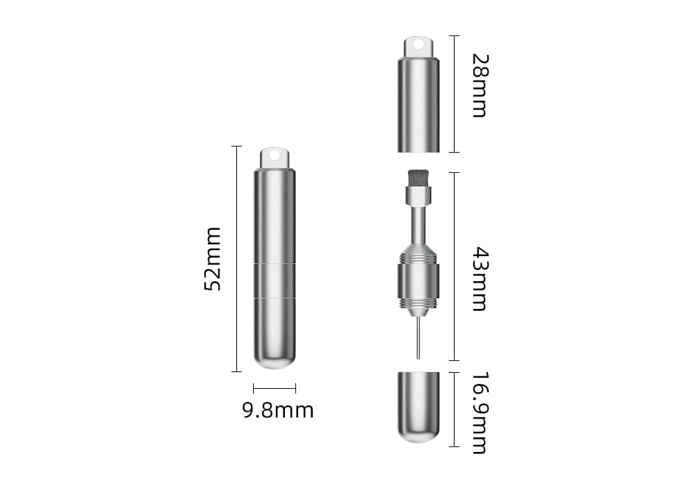 Generic 2 1 in Sim Card Removal Tool Keychain With Earbuds Cleaning Brush - Compact Sim Ejector Tool - Multi-Purpose