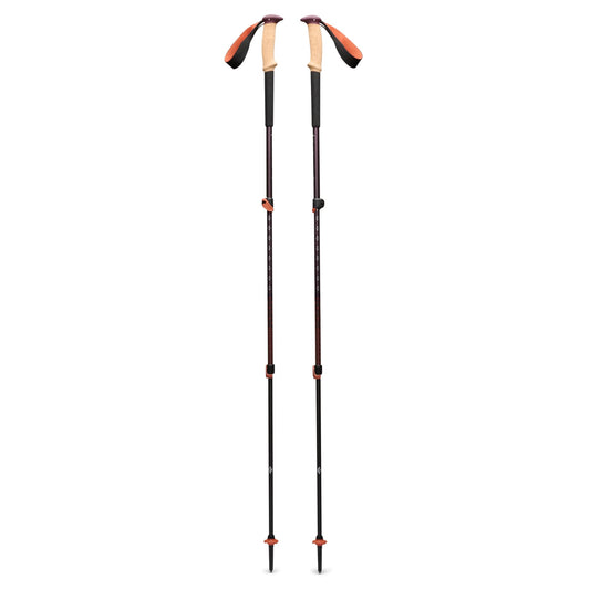 BLACK DIAMOND Trail Cork Trekking Poles (Pair) | Lightweight Collapsible Aluminum Hiking Poles | Natural Cork Grips | FlickLock Adjustable Shafts | Fig