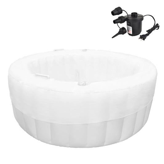 Besutosera Birth Pool in Creamy Marshmallow with Birth Pool Liner Set, Premium Birth Tub, Birthing Pool for Home Birth, Home Birth Tub, Birthing Tub Quick Inflation and Convenient