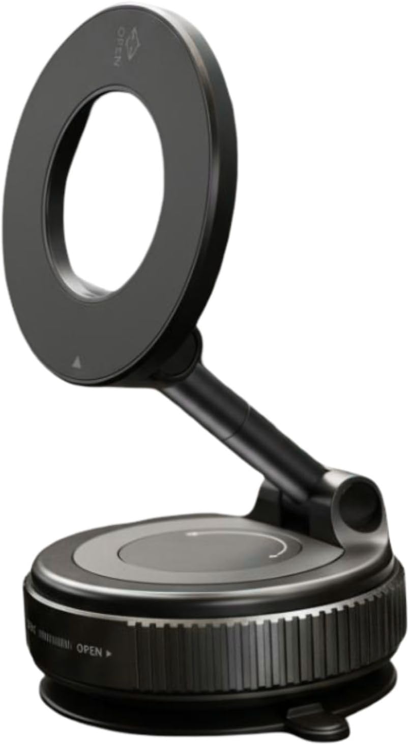 Generic 360 Magnetic Car Phone Mount Rotating Vacuum Suction Cup for iPhone & Android