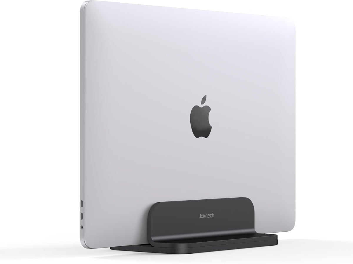 JOKItech Aluminum Laptop Vertical Stand Organizer, Sturdy Laptop Computer Holder Desktop Stand Compatible with new