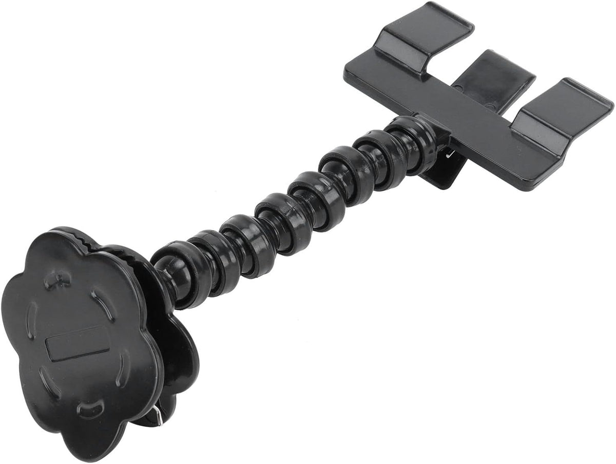 Dpofirs Flexible Pet Selfie Stick with Flower Clamp for Cats and Dogs - Adjustable Phone Bracket (Black)