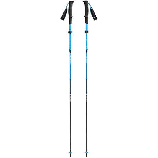 BLACK DIAMOND Distance Carbon FLZ Trekking Poles (Pair) | Ultralight Carbon Fiber | Z-Pole Folding Design | Hiking & Trail Running | Ultra Blue | 140 cm