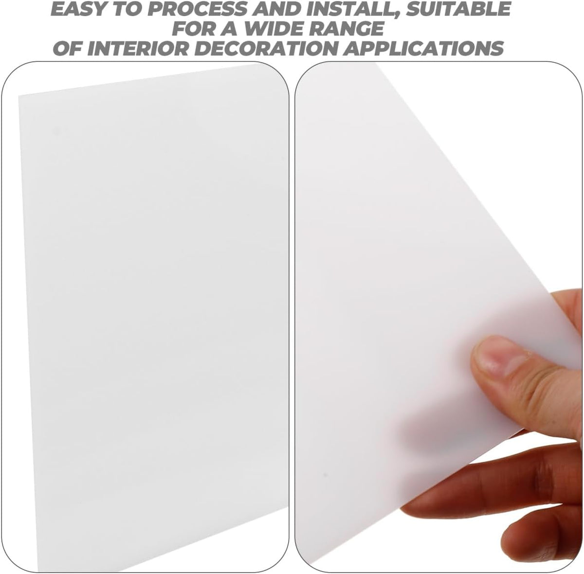 Light Diffuser Acrylic Panel for Ceiling Lighting Semi-transparent Diffuser Plate for Even Led Illumination Easy