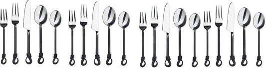 Twist and Shout Stainless Steel Flatware Set Service for Persion (4 Set)