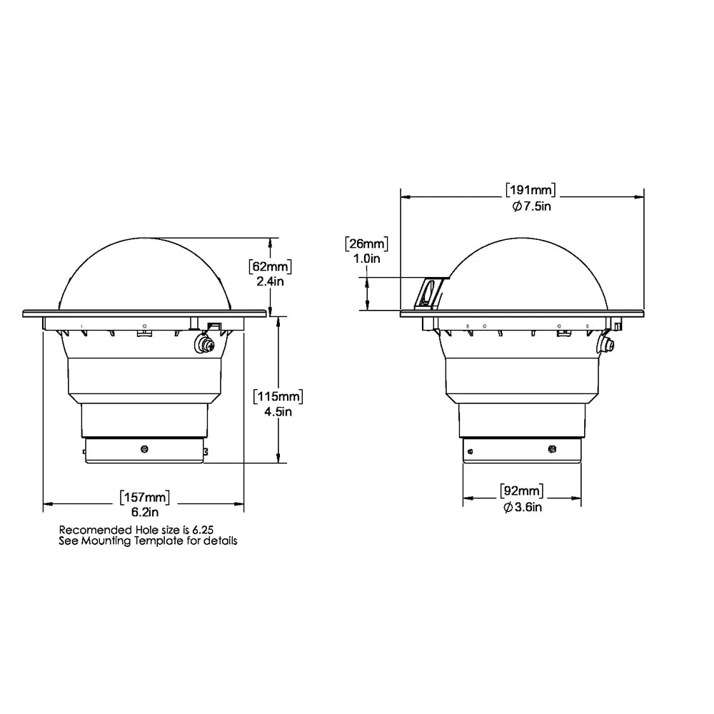 Ritchie SS-5000-12 Flush Mount Supersport Compass