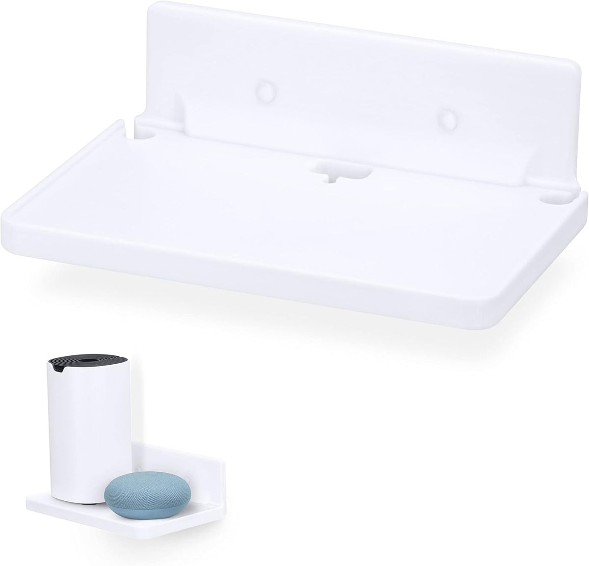 8 Shelf Wall Mount for Speakers, Security Cameras, Baby Monitors, Plants Toys & More, Floating Shelves, Adhesive