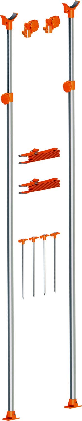 Carefree Of Colorado HD Awning Stabiliz'r Pole Kit - Awning Pole & Tie Down Kit - RV Awning Support & Accessories (108" Extended Length)