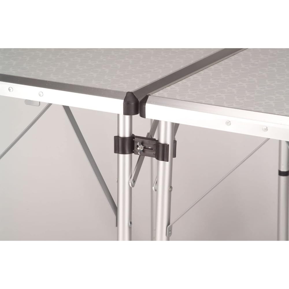 Coleman 4-in-1 Outdoor Folding Table, Lightweight Camping Table with 3 Adjustable Heights & Carry Handle, Great for Patio/Deck, Camping, Tailgating, & More