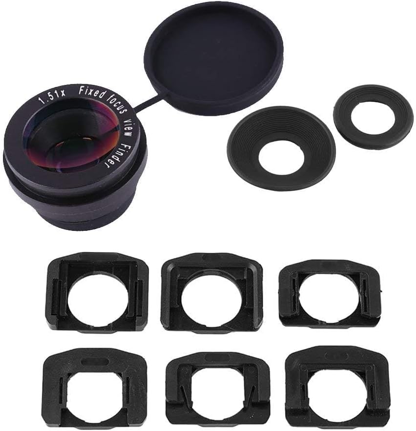 Kukyller 1.5X Viewfinder Eyepiece for DSLR Camera, Magnifying Eyepiece Viewfinder for Camera, Fixed Focus Viewfinder