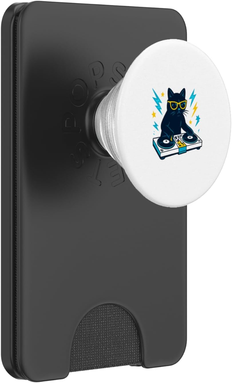 Funny Music Producer Music Production Apparel Co. Cat Cats Lover DJ Disco Jockey Beat Makers Music Producer PopSockets