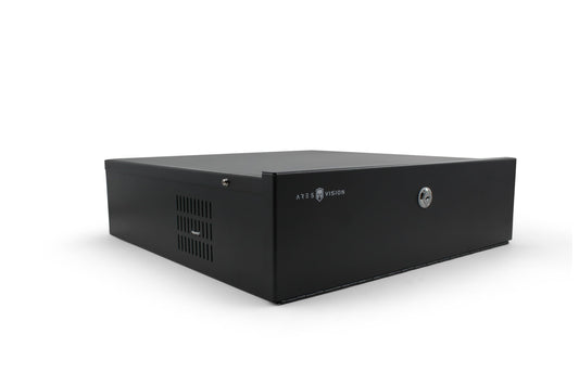 ARES VISION DVR Lock Box 18" x 18" x 5" – Heavy Duty 16 Gauge Steel Security Enclosure with Fan, Lock & Key, Cable Knockouts – Secure NVR, Router, AV Equipment for Home & Commercial Use