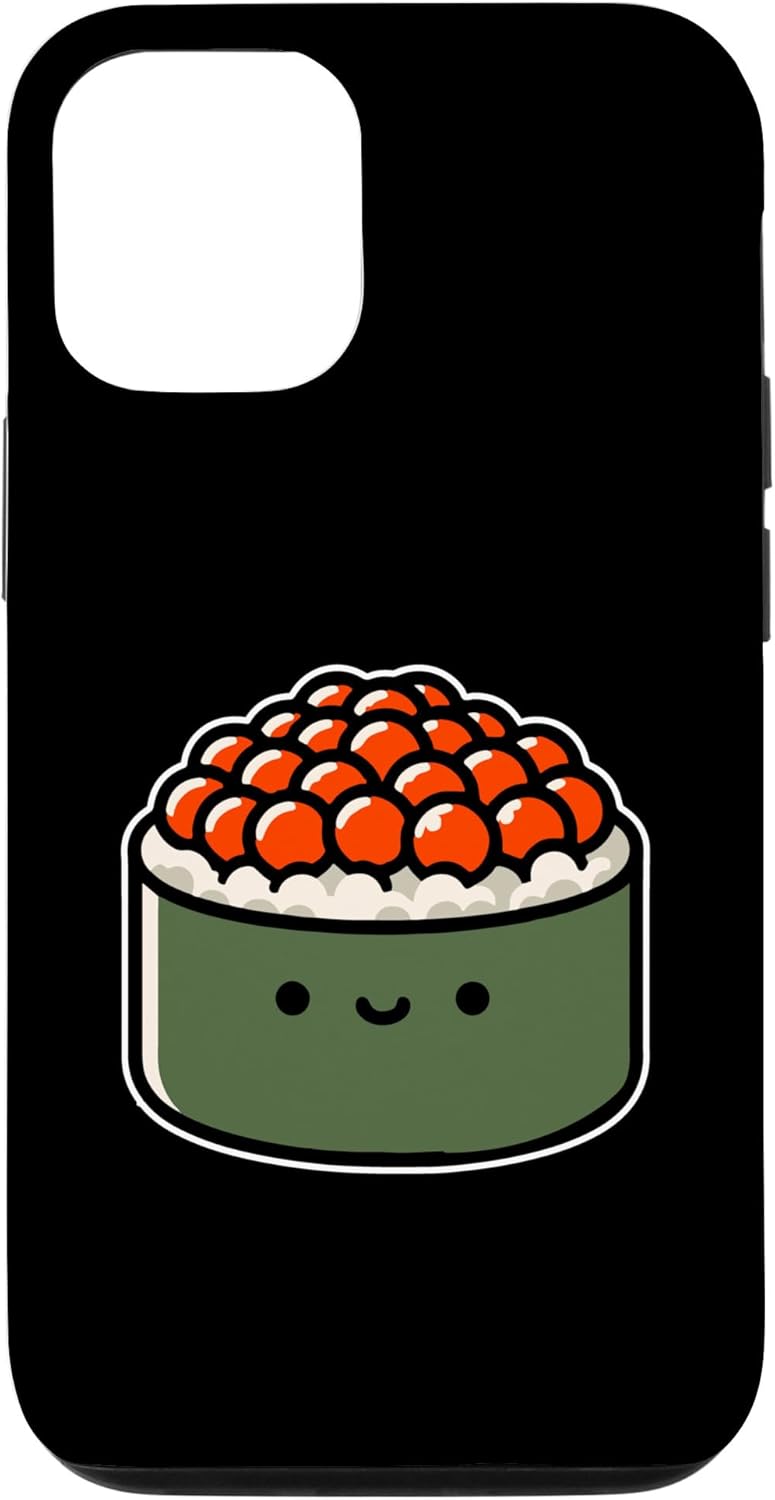 Funny Gunkan Salmon Roe Sushi Gift for Men & Women 15 iPhone Gunkan Salmon Roe Anime - Cute Kawaii Food Japanese Sushi