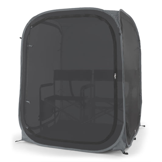 Under the Weather WeatherPod Tank MyPod™ Mesh 1-2 Person Pop-Up Screen Tent Pod - The Original Shark Tank - Keeps Out Bugs, Mosquitos with UPF 50 Sun Protection, Black