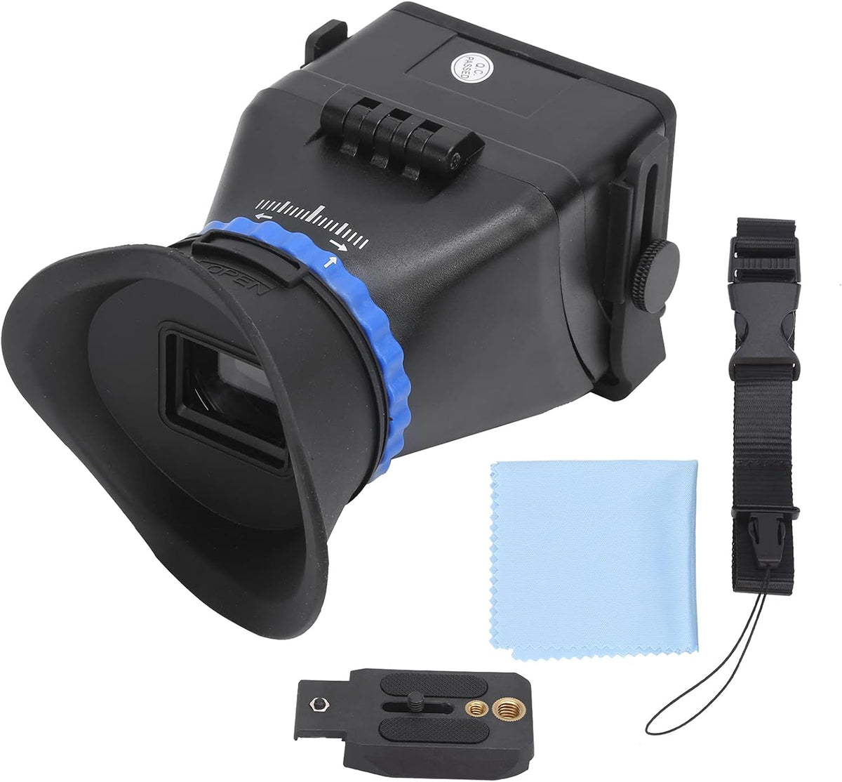 Keenso 3X 3in/3.2in Viewfinder with Magnifier for Camera Camcorder Screen, Excellent Clear View for Video, Adjustable