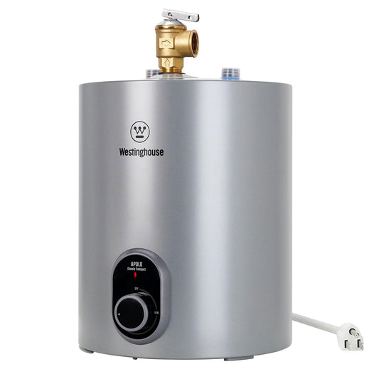 Westinghouse Electric Mini Tank Water Heater - 1.5 Gallon Compact Storage Small Hot Water Heater Electric - 120V Point of Use On Demand Under Sink for Home Kitchen Bathroom, CSA Listed