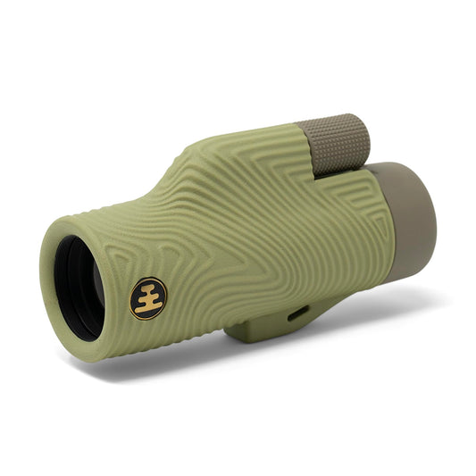 Nocs Provisions Field Tube 10x32 Waterproof Monocular, 10X Magnification Telescope, Bak4 Prism, Wide Field of View for Bird Watching, Backpacking & Wildlife Viewing - Ponderosa Green