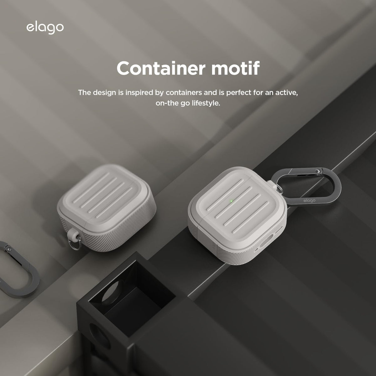 elago 4 4th Armor Compatible with AirPods Case - for AirPods Generation Cover, Carabiner Included, Supports Wireless