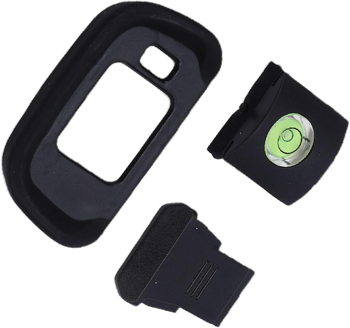 R7 Dpofirs AntiDust Hot Shoe Cover & Eyecup | Soft Silicone Viewfinder Cup with Bubble Level