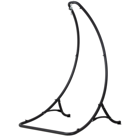 ANOW Heavy Duty Hammock Chair Swing Stand Only, Hanging Chair Stand for Outside, Max 400 Lbs, Black