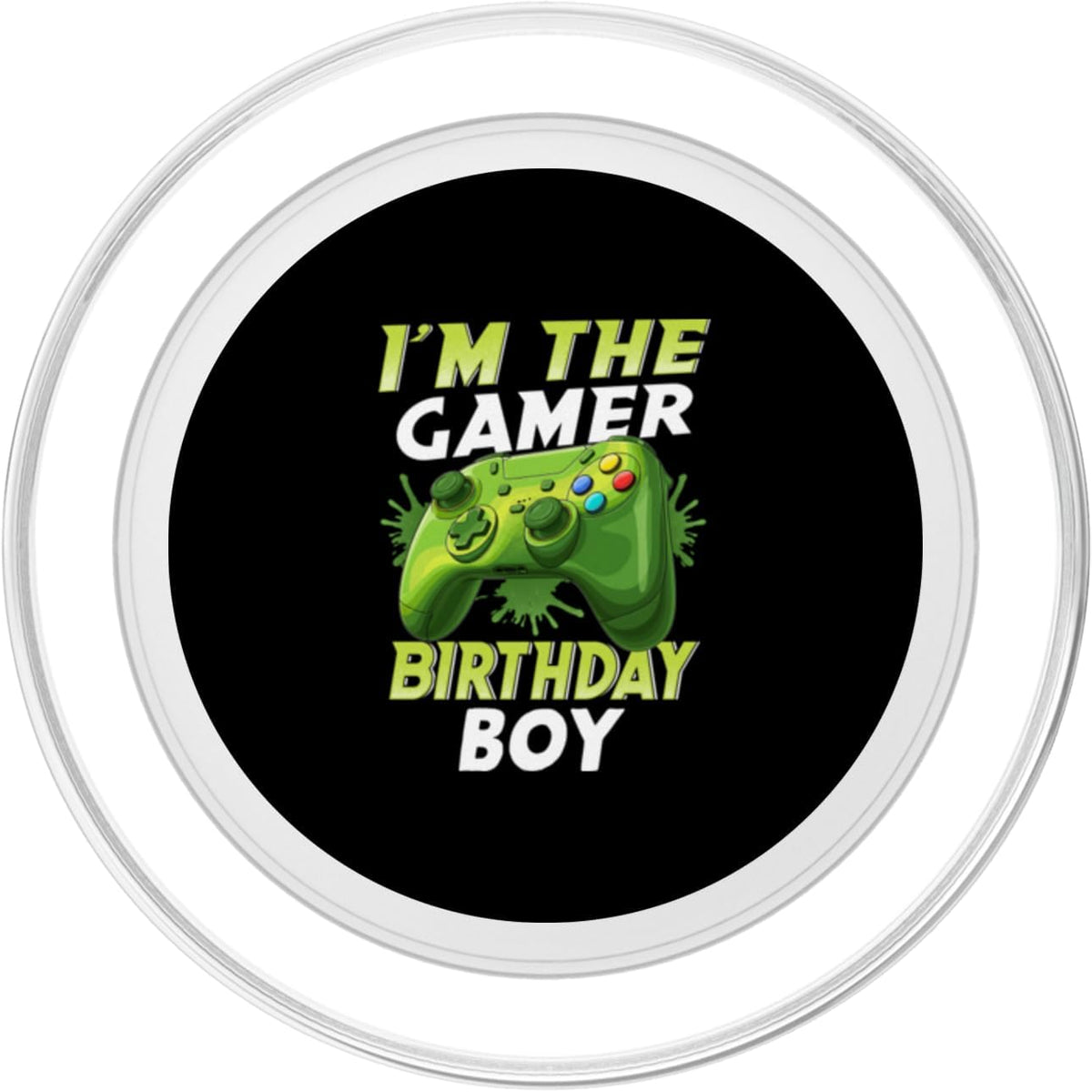 Gaming Birthday Boy Crew I'm The Gamer Birthday Boy Gaming Party PopSockets PopGrip for MagSafe