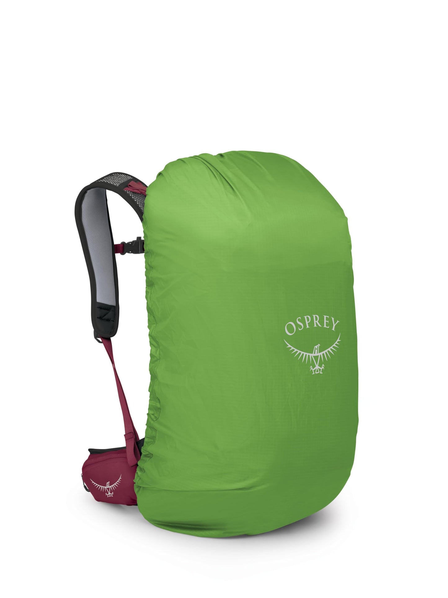 Osprey Hikelite 32L Lightweight Hiking Backpack - Durable Travel Daypack with Rain Cover for Men and Women, Chameleon/Black, M/L
