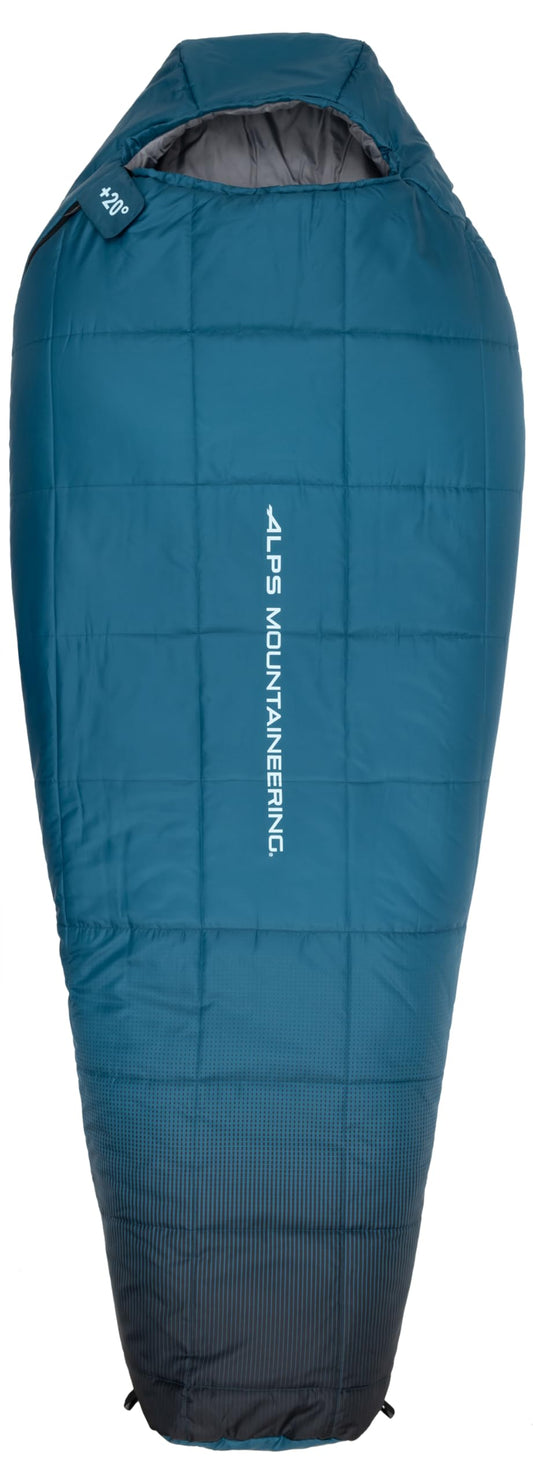 ALPS Mountaineering Vibe +20° Mummy Sleeping Bag, Regular - Aquamarine