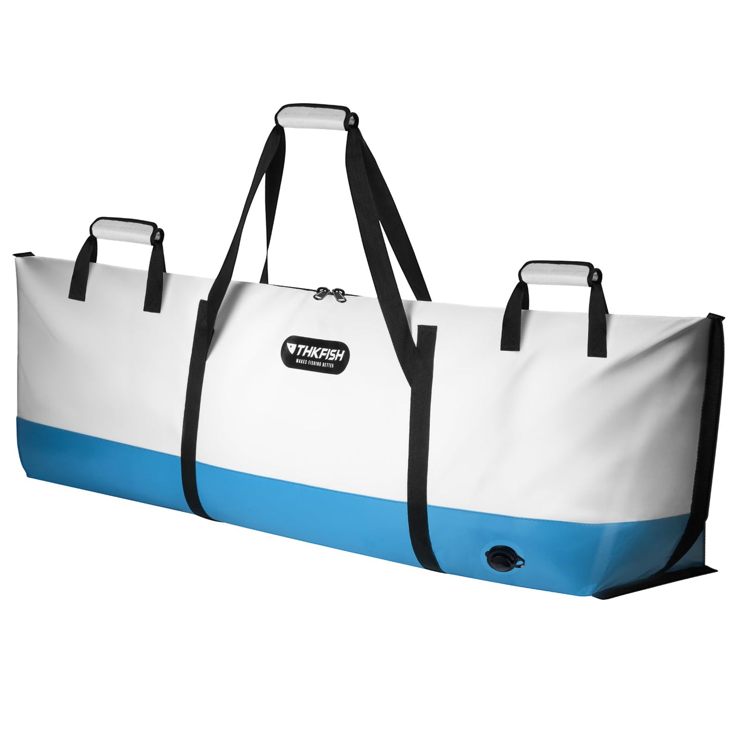 THKFISH Fish Cooler Bag Insulated Fish Kill Bag for Caught Fishing, 60x20x9in Waterproof Fishing Catch Bags with Smooth Water-Resistant Zipper Keep Ice-Cold & Fresh Over 48H