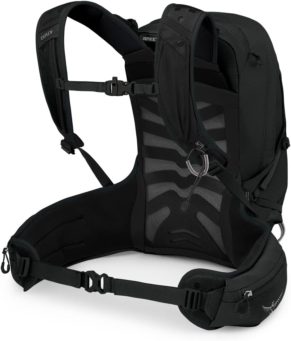 Osprey Tempest 20L Women's Hiking Backpack with Hipbelt, Stealth Black, WXS/S, Extended Fit