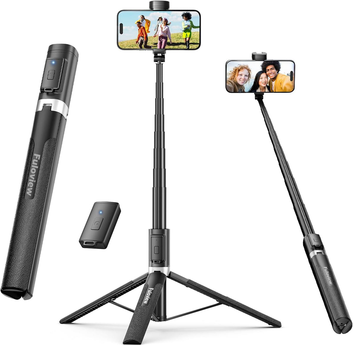 Fuloview 72'' Selfie Stick Tripod,Tripod for iPhone Wireless Remote for Selfies,Group Photograph,Video Recording. Phone