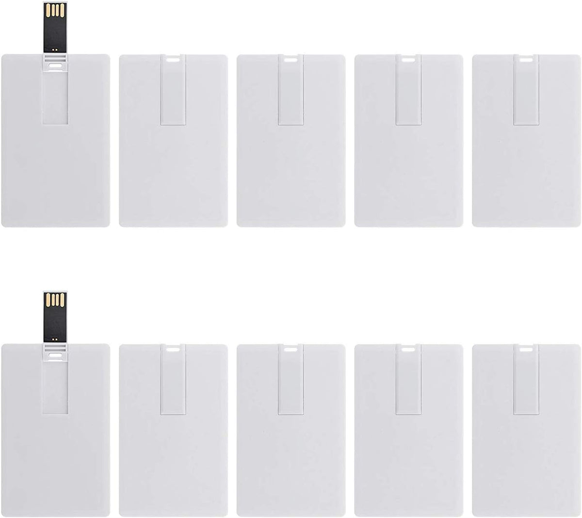 KINMIN 128MB 10 Pack Credit Card USB Flash Drive Business Card Bank Card Shape Flash Drive Memory Stick Key Credit USB