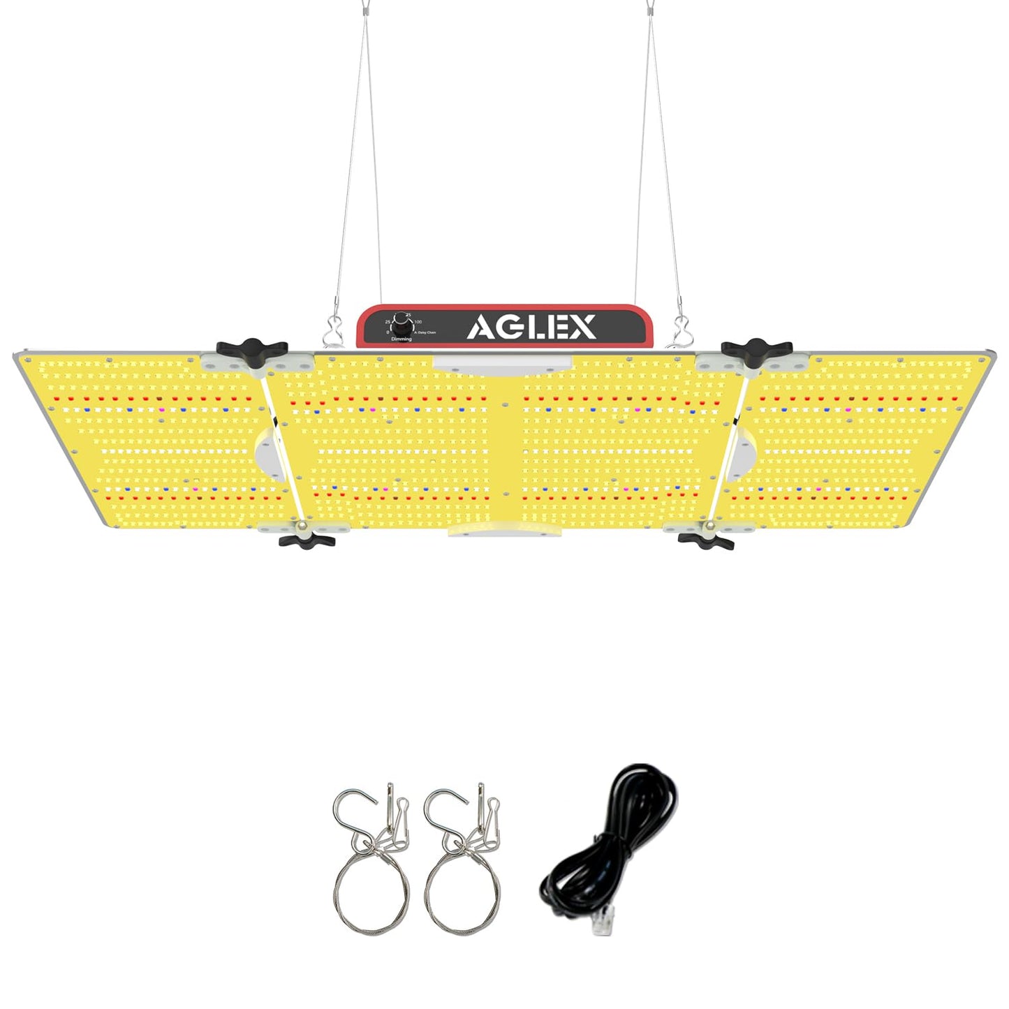 AGLEX K4000 LED Grow Light, Grow Light with Daisy Chain & Dimmable, Full Spectrum Plant Grow Lights for Hydroponic Indoor Plants Seeding Veg Flower Growing Lamps 5X6 FT Grow Tent