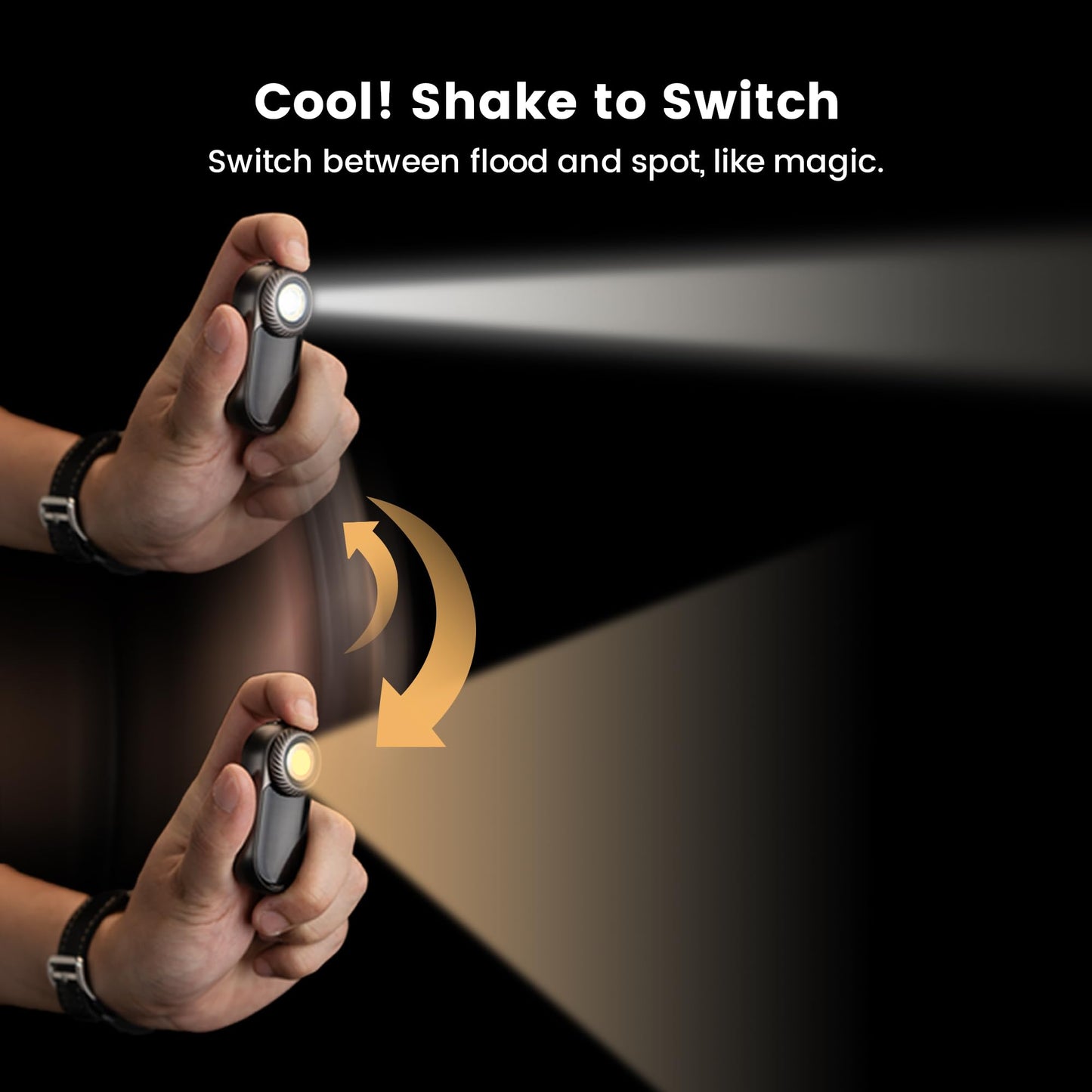 LOOPDOT EDC Flashlight – Rechargeable Small and Powerful LED Flashlight with RGB Pixel Display, Interactive Games, Adjustable Brightness – Cool Gadget Gift for Kids & Adults (TI)