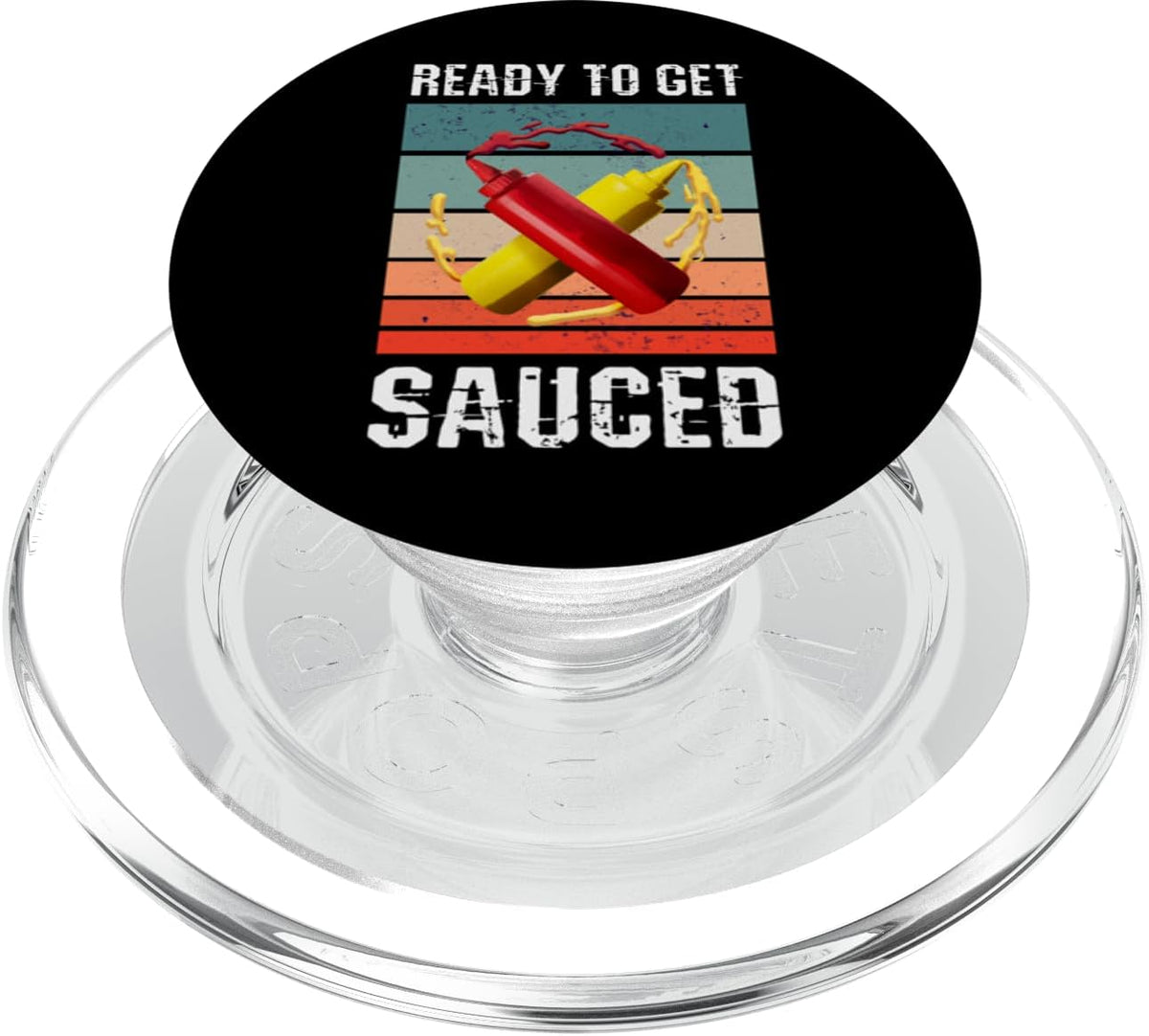 Funny Mayonnaise and Tomato sauce Bottle Ready to get sauced Funny Tomato Sauce and Mayonnaise Bottle PopSockets