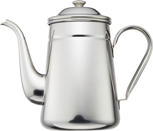 Carita #52033 Coffee Pot, Stainless Steel, 6.8 fl oz (2,200 ml), Direct Fire, Made in Japan, 0.6 fl oz (2.2 L), Drip Pot, Coffee Kettle, Coffee Kettle, Cafe, Camping, Outdoor Activities