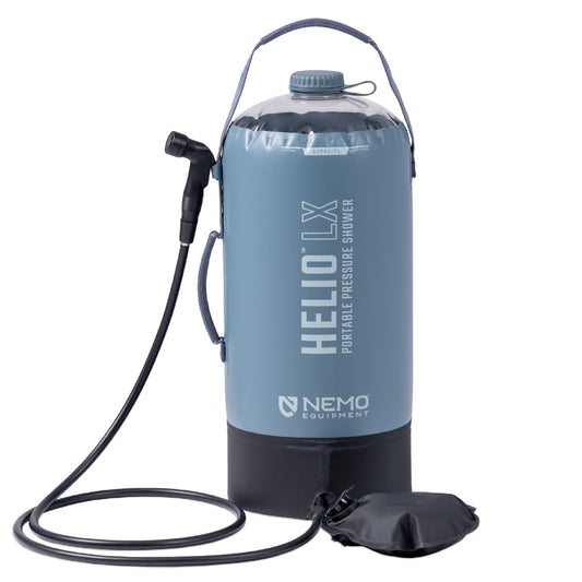 Nemo Equipment Helio LX Portable Pressure Shower - Fortress/Silt/Black - 22L