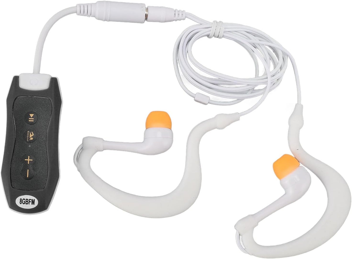 LUCKDANO MP3 MP3 IPX8 Swimming, 8GB (8GB) Player Player - Rated Rechargeable Music with Earphones for Diving