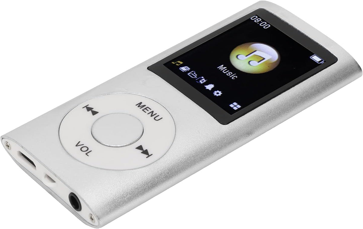 Diyeeni MP3/MP4 1.8 inch 64GB 8H Player, Portable Music Player with Earphone, HD Screen, Support up to Memory Card