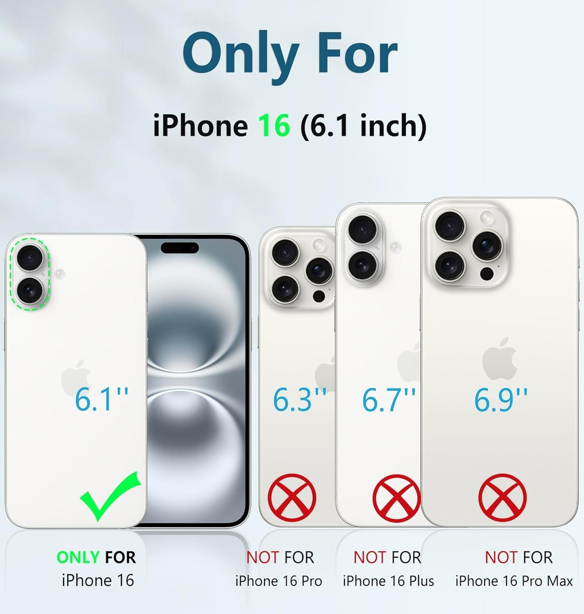 FNTCASE 16 for iPhone Phone Case: Military Grade [Built-in Screen Protector] [Belt-Clip & Kickstand] Matte Drop Proof