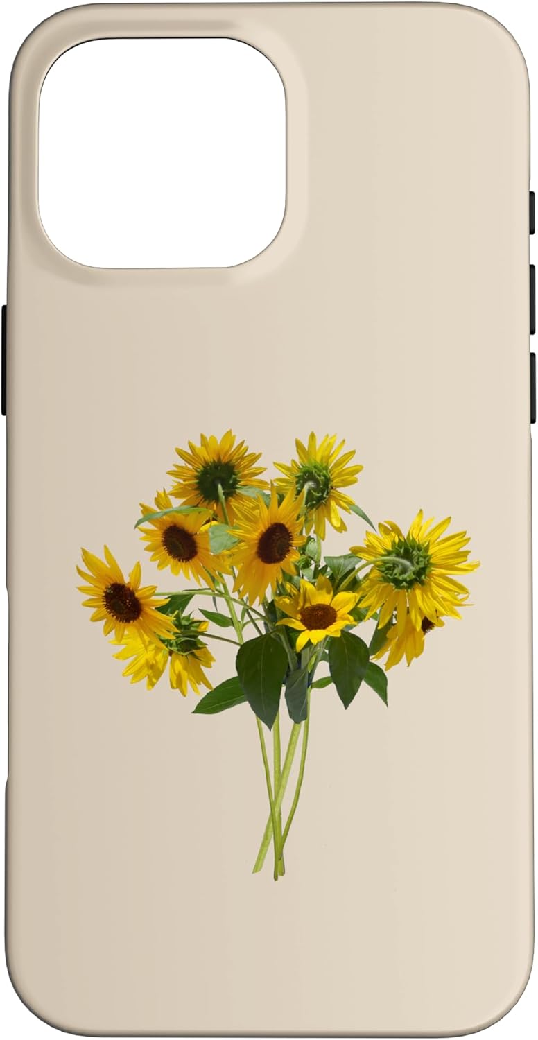 Floral Nature Designs Summer 16 Bright Floral Gift Bouquet of Sunflowers Case for iPhone Pro Max