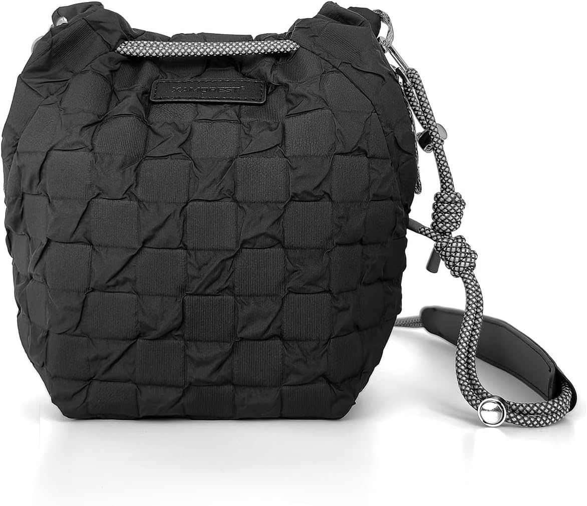 Adorable Drawstring Camera Pouch for Mirrorless Cameras - Black